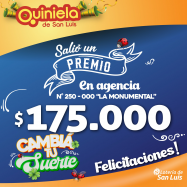 ¡Salió un premio de Quiniela en San Luis!